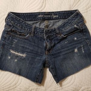 AE distressed shorts
